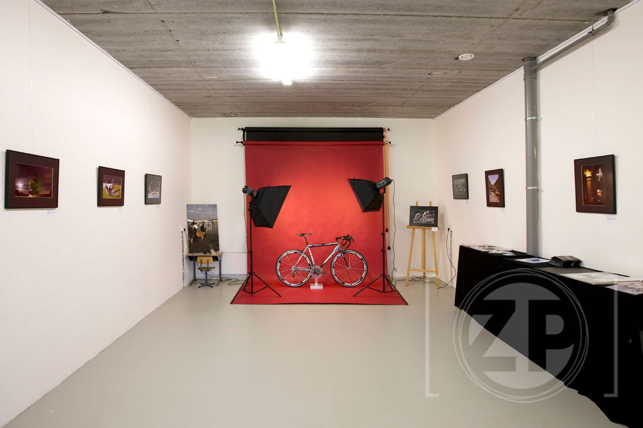 Fotostudio klaar voor expositie