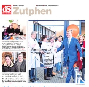 Stentor opent met foto Koning Willem-Alexander bij Qlip. Foto: Patrick van Gemert